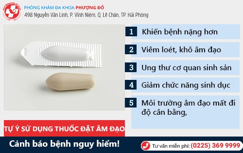 Những biến chứng khi tự dùng thuốc đặt âm đạo Những biến chứng khi tự dùng thuốc đặt âm đạo